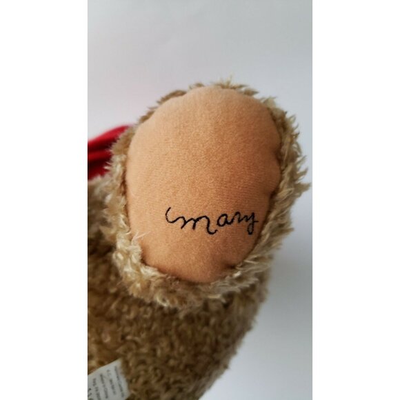 Mary Hamilton Red Scarf Hat Teddy 17" Plush Stuffed Animal - Picture 3 of 5